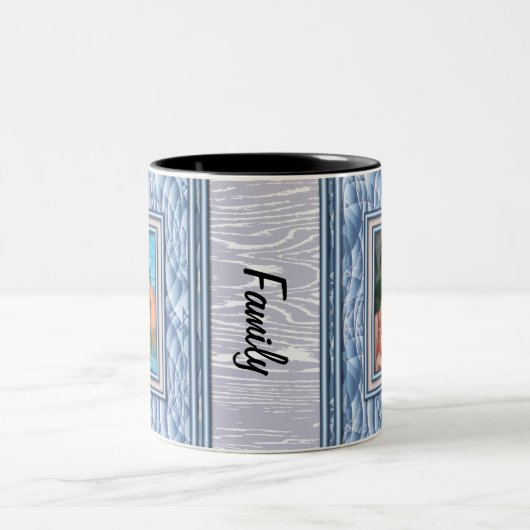 Blue Custom Foto Tasse Wrap (Mittel)