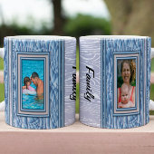 Blue Custom Foto Tasse Wrap