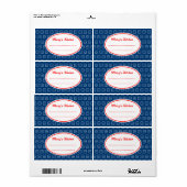 Blue Custom Kitchen Labels (Vorne)