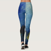 Blue Custom Leggings (Rückseite)