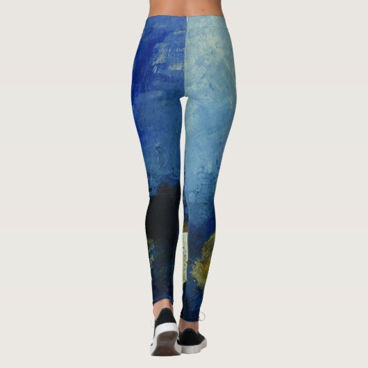 Blue Custom Leggings (Rückseite)