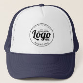 Blue Custom Logo Brand Hat Truckerkappe (Vorderseite)