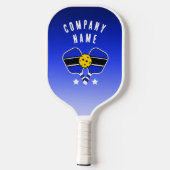 Blue Custom Pickleball Schläger (Rückseite)