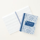Blue Custom Spiral Notebook mit Namen Notizblock (Innenseite)