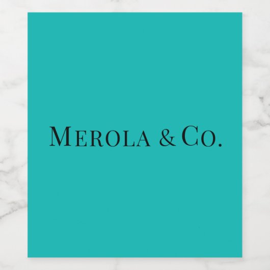 \Blue Custom Wine Sparkling Wine Label Weinetikett (Einzelnes Label)