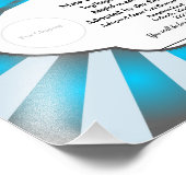 Blue Customizable Cat Adoption Certificate Fotodruck (Ecke)