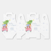 Blue Cute Cold Outside Reindeer Bear Baby Shower  Geschenkschachtel (Ungeklappt)