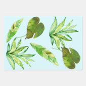 Blue Cute Monkey Personalized Happy Birthday Geschenkpapier Set (Vorderseite 2)