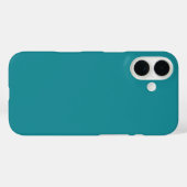 Blue Cyan Aquamarin Türkis Frühjahr Saison solide  Case-Mate iPhone Hülle (Rückseite (Horizontal))