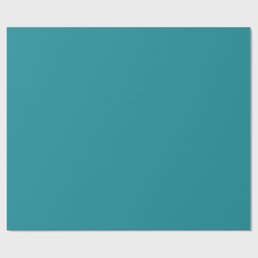 Blue Cyan Aquamarin Türkis Frühjahr Saison solide Geschenkpapier (Flach)