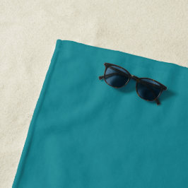 Blue Cyan Aquamarin Türkis Frühjahr Saison solide  Strandtuch