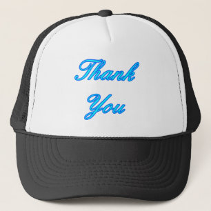 Blue Cyan Vielen Dank, dass Sie das MUSEUM Zazzle Truckerkappe