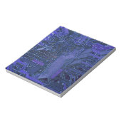Blue Cyber Circuit Board Tech Art Electronics Notizblock (Rotiert)