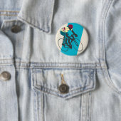 Blue Cycling im Retro-Stil Button (Beispiel)