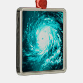 Blue Cyclone Ornament Aus Metall (Rechts)