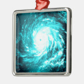 Blue Cyclone Ornament Aus Metall (Links)