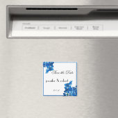 Blue Cymbidium Boat Orchid Speichern Sie das Datum Magnet (In Situ (Geschirrspüler))