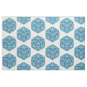 Blue D20 Dice Fabric Stoff (Fat Quarter (45,7 x 55,9 cm))