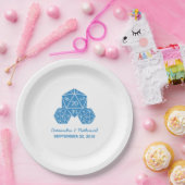 Blue D20 Dice Wedding Paper Teller (Party)