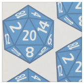 Blue D20 Fabric Stoff (Nahaufnahme)