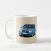 Blue Dacia Sandero 2 x image - Kaffeetasse (Links)