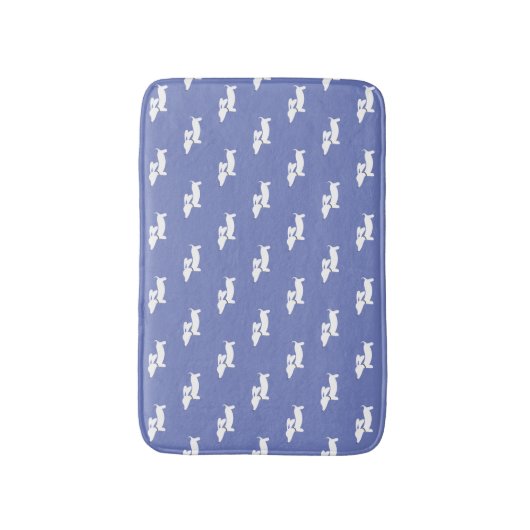 Blue Dackel Bath Mat Badematte (Vorderseite Vertikal)