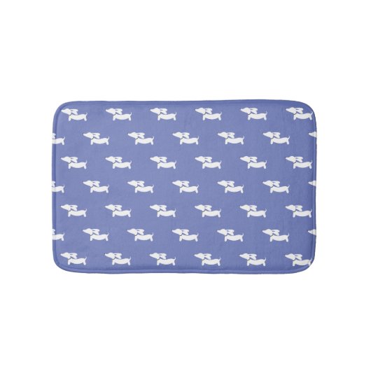 Blue Dackel Bath Mat Badematte (Vorderseite)