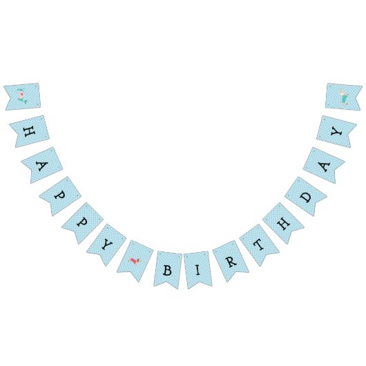 Blue Dackel Bunting Party Banner (Alle)