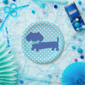 Blue Dackel Dackel Dog Party Paper Teller (Party)