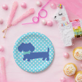 Blue Dackel Dackel Dog Party Paper Teller (Party)