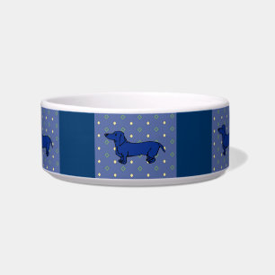 Blue Dackel Quilt Napf