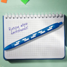 Blue Dackel Tinte Pen für Dackeln Liebhaber