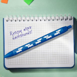 Blue Dackel Tinte Pen für Dackeln Liebhaber Kugelschreiber