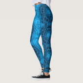 BLUE DAHLIA BLUME Abstrakt Leggings (Links)