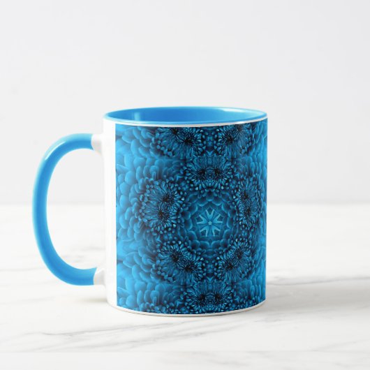 BLUE DAHLIA BLUME Abstrakt Tasse (Links)