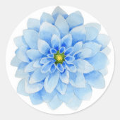 Blue Dahlia Blume Sticker (Vorderseite)