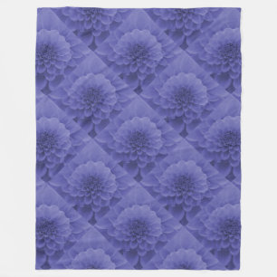Blue Dahlia Fleecedecke
