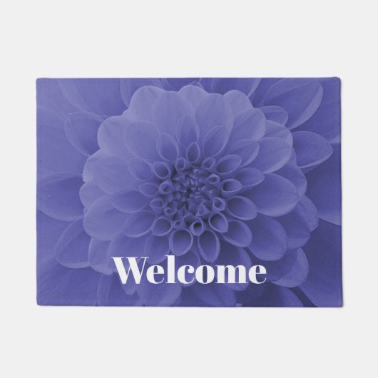 Blue Dahlia Fußmatte (Vorderseite)