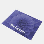 Blue Dahlia Fußmatte (Schrägansicht)