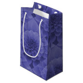 Blue Dahlia Kleine Geschenktüte (Vorderseite Schrägansicht)