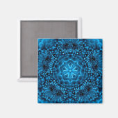 BLUE DAHLIA MAGNET (Vorderseite/Rückseite)