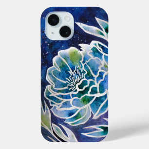 Blue Dahlia Navy Aquamarin Celestial Floral Waterc Case-Mate iPhone Hülle