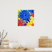 Blue Dahlia Poster (Küche)