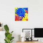 Blue Dahlia Poster (Heimbüro)