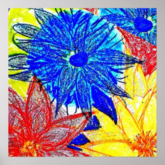 Blue Dahlia Poster (Vorne)
