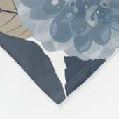 Blue Dahlias Cornflower Fleecedecke (Ecke)