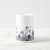 Blue Dahlias Cornflower Porzellantasse (Vorderseite)