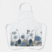Blue Dahlias Cornflower Schürze (Vorderseite)
