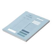 Blue Daily Planer To Do List Stilvoll Notizblock (Rotiert)