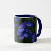 Blue Dainty Little Blume Garden Art Tasse Cup (VorderseiteRechts)